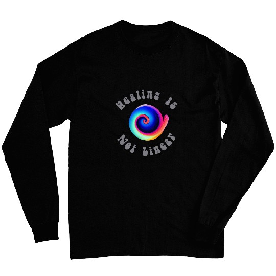 Mental Health Art Healing Is Not Linear 2 Long Sleeves