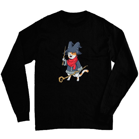 Wizard and magician 2magic cat Long Sleeves