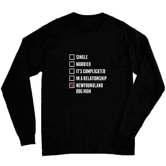 Newfoundland Dog Mom Funny Dog Mother Long Sleeves