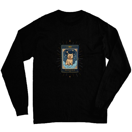 Yorkshire The Dog Mom Tarot Card Cute Kawaii Pet Long Sleeves