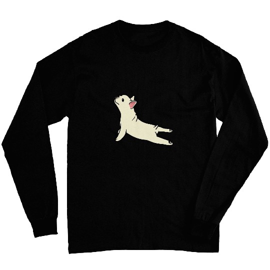 Yoga Creams French Bulldog Dogs Long Sleeves
