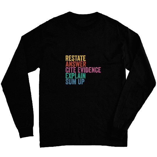 Races Writing Strategy Funny Text Evidence English Teacher Long Sleeves
