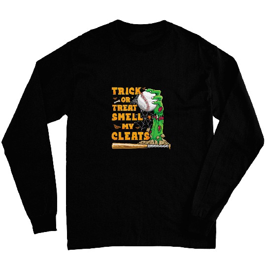 Zombie Hands Holding Baseball Funny Scary Halloween Costume 2 Long Sleeves