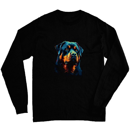 ROTTWEILER 100 Protected Rottweiler Fun Rottweiler Dad 1 Long Sleeves