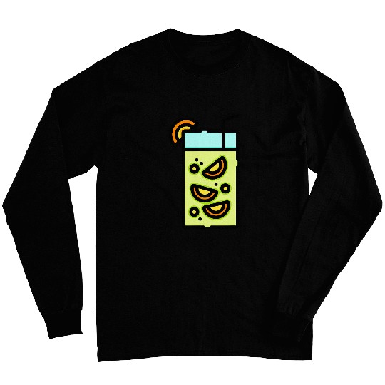 Tropical Caribbean Drink Bartender Vodka Gin Cocktail 21 Long Sleeves