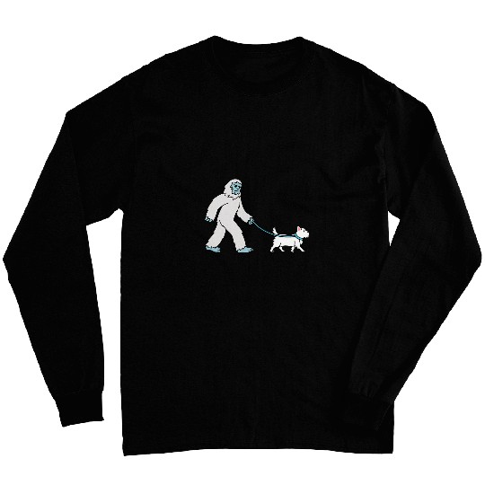yetis Walking Westie Cryptozoology Dog Long Sleeves