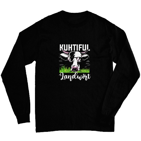 Mens Cow tiful farmer dairy farmer Long Sleeves