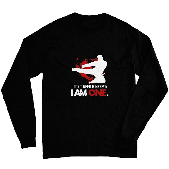 Karate Kicking Combat Sport Training Japanese Martial Art Long Sleeves