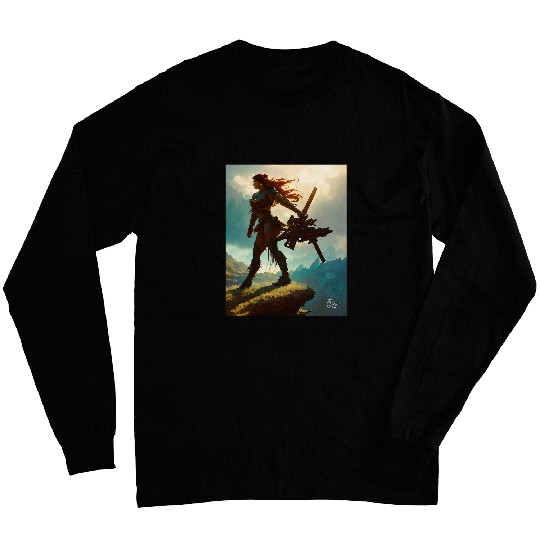 Walking away from technology by Artist Don Castillo on FB Long Sleeves