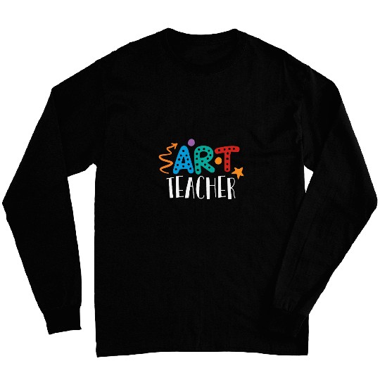 Art Teacher Retro Mode On Art Teacher Long Sleeves