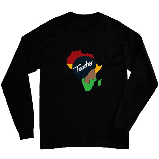 Teacher Black Teaching Queen Specialist Black Professor 1 Long Sleeves
