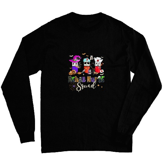Rehab nurses Squad Boo nurses Spooky Season Halloween Nursing Long Sleeves