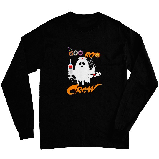 Boo Boo Crew nurses Scrub Halloween nurses s For Women Long Sleeves