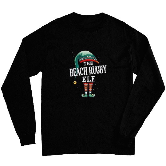 Beach Rugby Elf Christmas Group xmass Pajama Party Long Sleeves