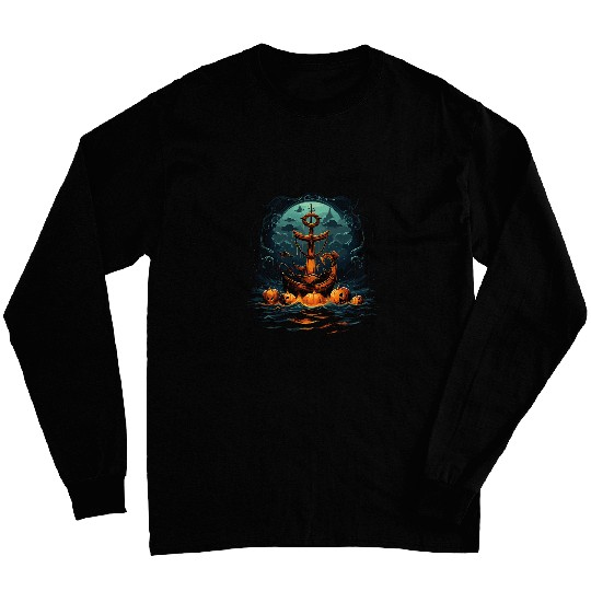 Halloween Boat Anchor 2 Long Sleeves
