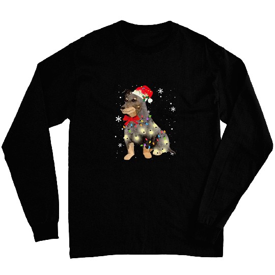 lancashire heeler dog christmas light xmass mom dad s Long Sleeves
