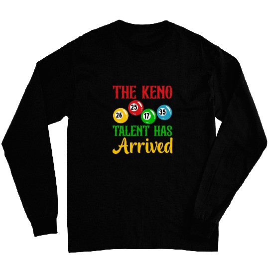 Keno Casino Gamer Billiard Creative Keno Long Sleeves