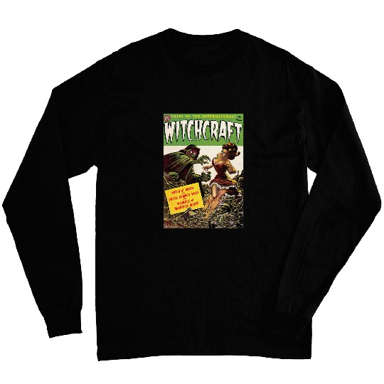 Halloween Horror vintages Witch Zombie Comic Book Retro Scary Long Sleeves