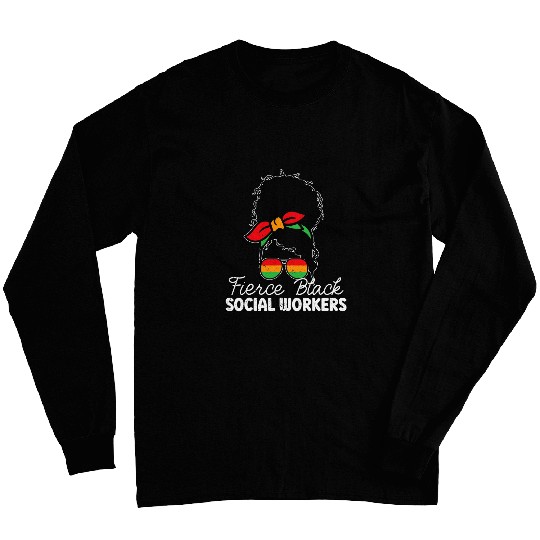 School Black Social Worker Black History Long Sleeves