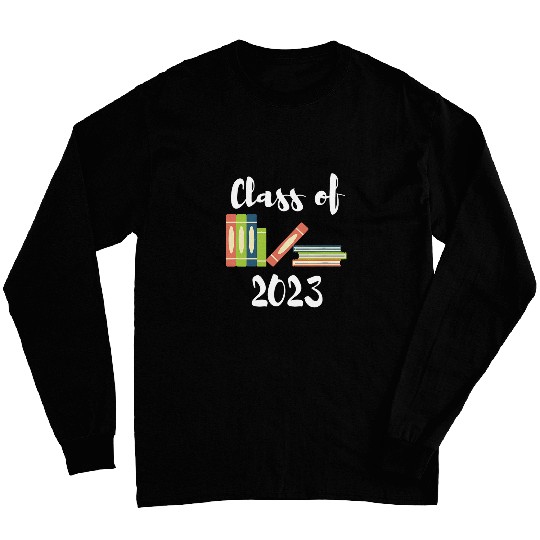 Class of Graduating Senior Book Club Novels Reading Long Sleeves