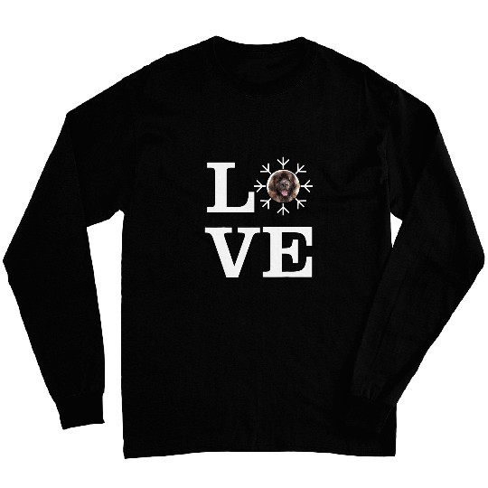 Love Snowflake Dog Leonberger Long Sleeves