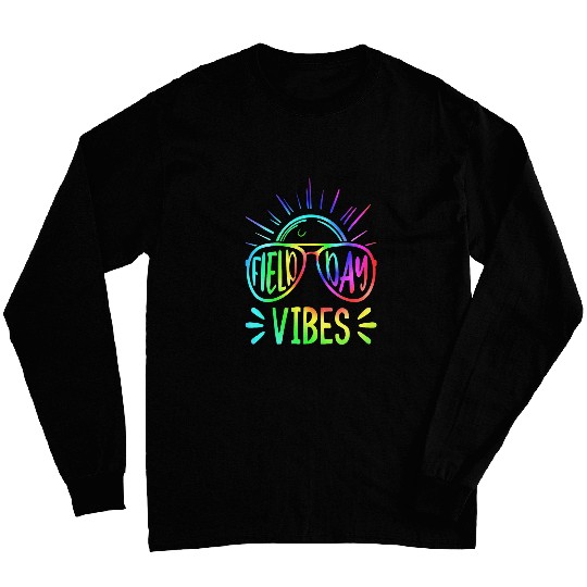School Field Day School Field Day Vibes Teacher Kids Long Sleeves