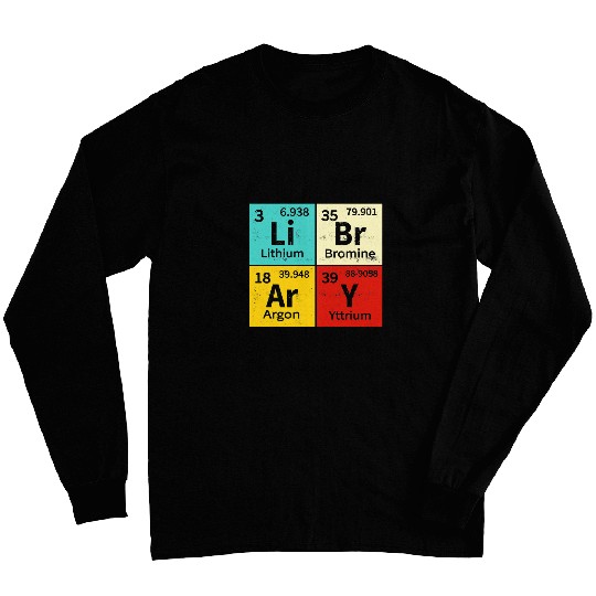 Library Periodic Table Library Reading Book Worms Reader Say Long Sleeves