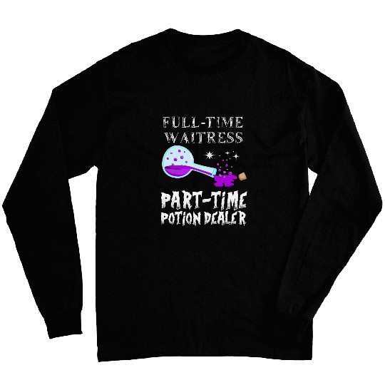 Potion Bottle Gothic Funny Waitress Costume Halloween 1 Long Sleeves