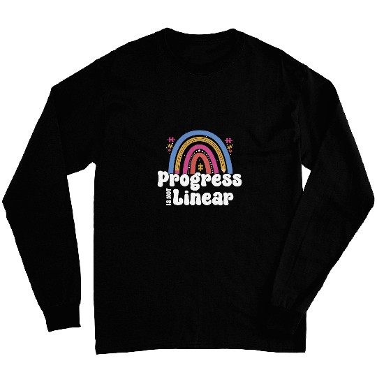 Progress Is Not Linear Sped Teacher BSBA RBT ABA Therapist 1 Long Sleeves