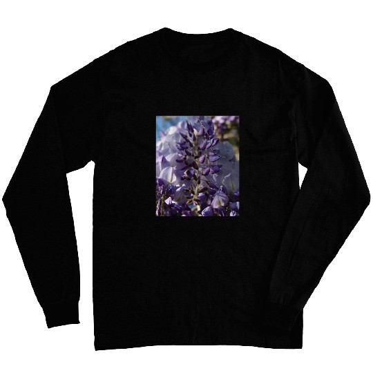 Purple And Lilac Buds Of Blooming Wisteria Photograph Long Sleeves