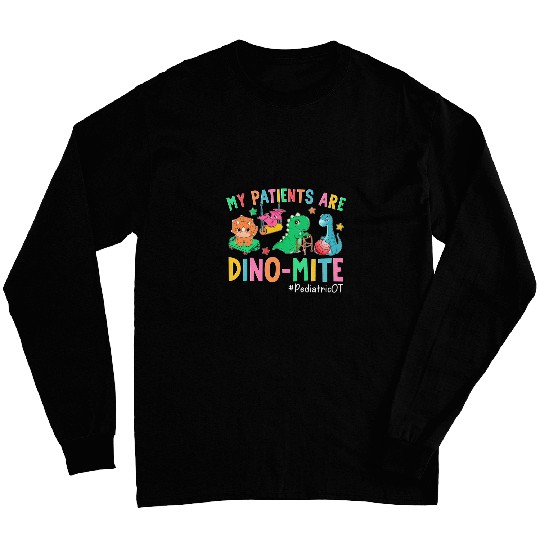 Pediatric Occupational Therapy OT Assistant Cute Dinosaur Long Sleeves