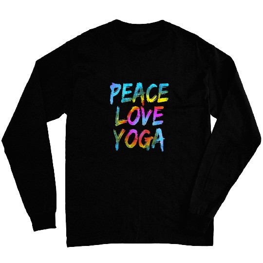 Peace Love Yoga Meditation Training Pranayama Yoga Teacher Long Sleeves