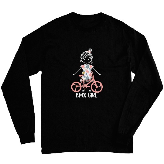 BMX Girl BMX Biking Cyclist Rider BMX Biker BMXer Long Sleeves