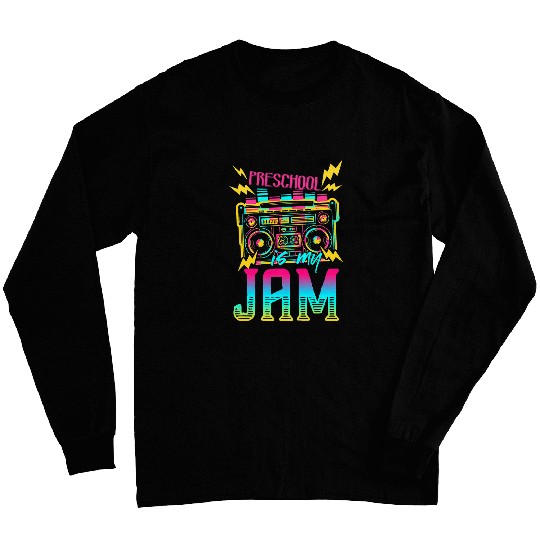 Preschool Is My Jamvintages 80s Teacher Student PreK Long Sleeves