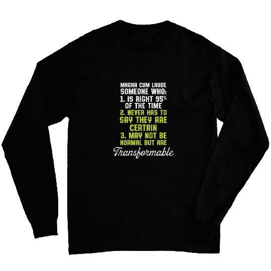 Magna CumLaude Graduate Class Graduation 25 Long Sleeves