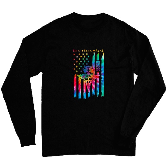 nursess Day Happy nurses Week 2024 Appreciation nurses Tie Dye Long Sleeves