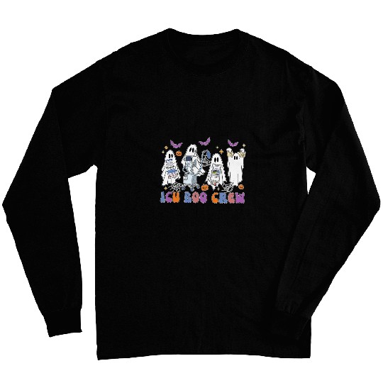 Halloween ICU nurses ICU Boo Crew Funny Nicu Picu nurses Tech Long Sleeves