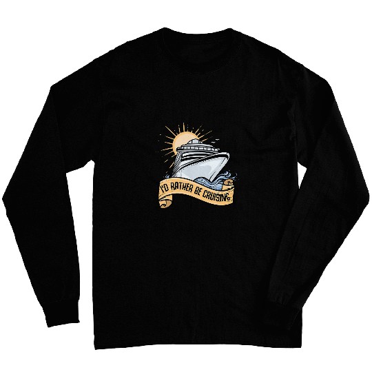 Cruise I cruise ship vacation motive for ship journey 2 Long Sleeves