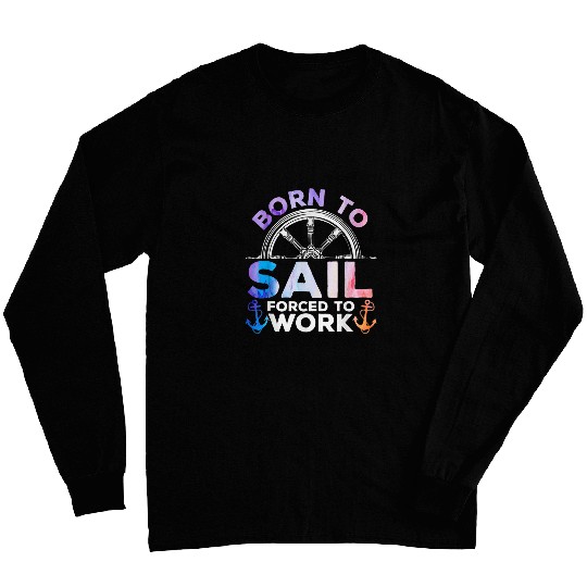 Ocean Boat Spirit Of The Sea Nautical Sailing Sailor Yacht Long Sleeves