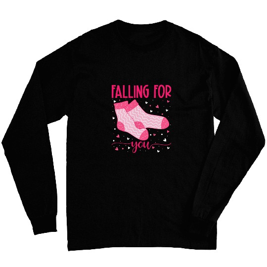 Women Falling Valentines Day For Ortho ICU ER nurses CNA Long Sleeves