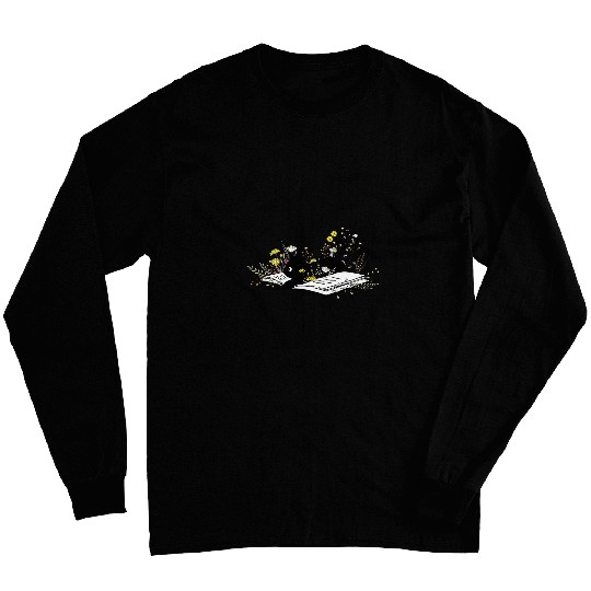 cute book cat cute cat reading books book and cat lover Long Sleeves