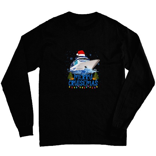 Merry Cruisemas Family Cruise Christmas Funny Boat Fun 1 Long Sleeves