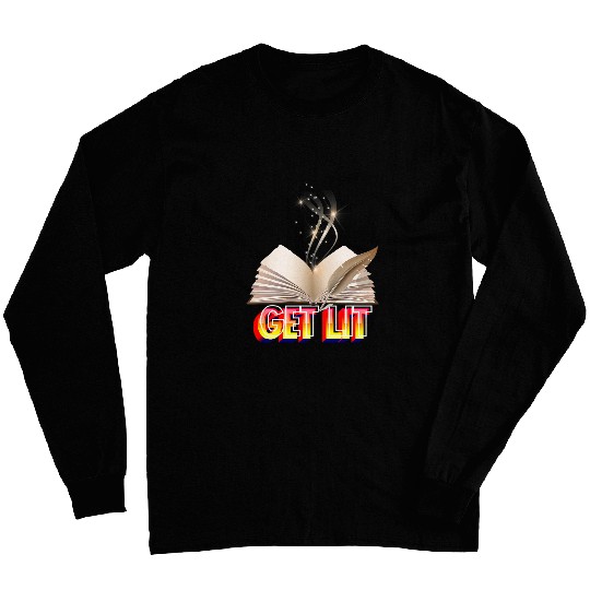 get lit book book lover english teacher s Long Sleeves