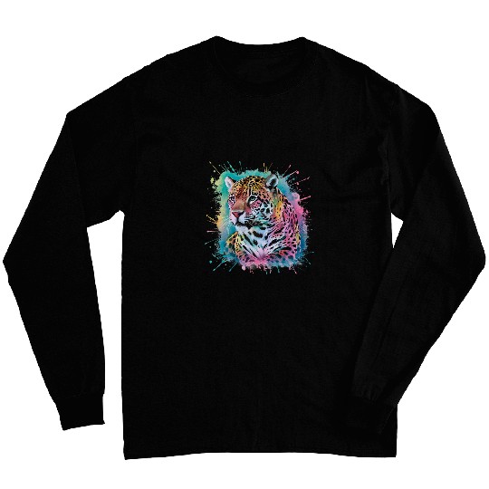 jaguarss Men Woman Colorful Watercolor jaguarss 1 Long Sleeves