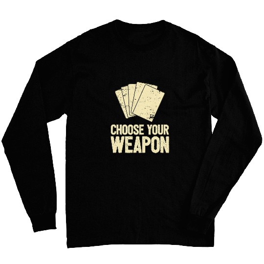Pokers Player Texas Hold em Pokers Cards Game I Choose Long Sleeves