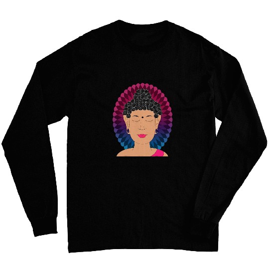 Peaceful Calm Buddha Yoga Exercise Work Out Long Sleeves