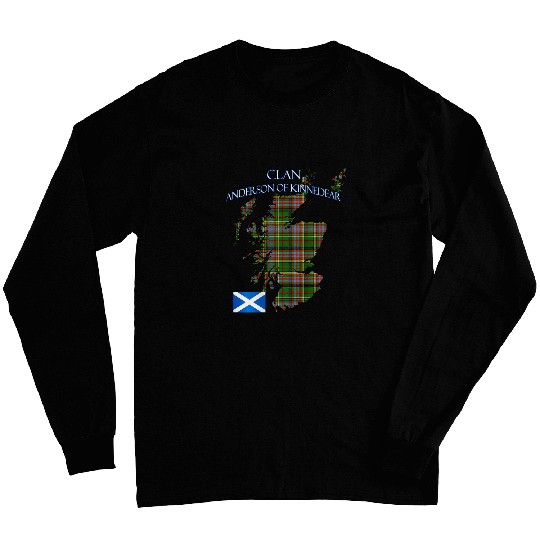 Anderson of Kinnedear Scottish Clan Tartan Scotland 2Sided Long Sleeves