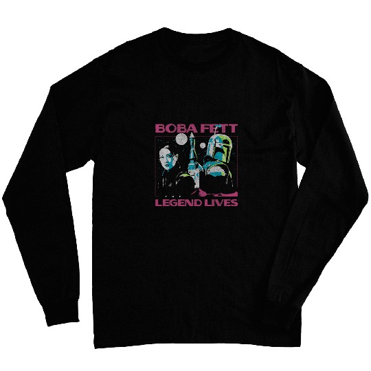 Star warss The Book Of Boba Fett The Legend Lives Retro Long Sleeves