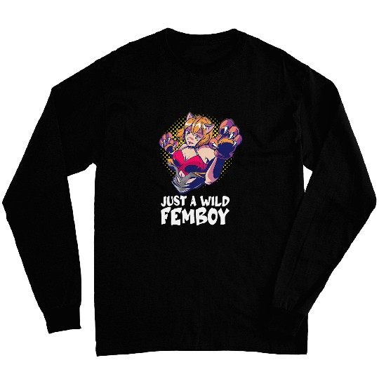 Anime Femboy Cute Funny Cosplay Femboy Present idea Long Sleeves