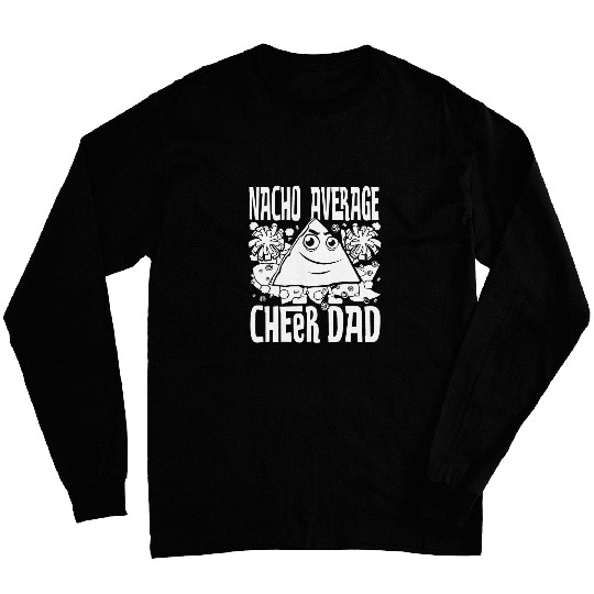Mens Nacho Average Cheer Dad Cheerleading Cinco De Mayo Long Sleeves